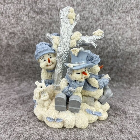✅Snow Buddies Around Tree Figurine 1998 7"×5.5"×4" Christmas Decor ✅MISSING BIRD - Picture 6 of 12